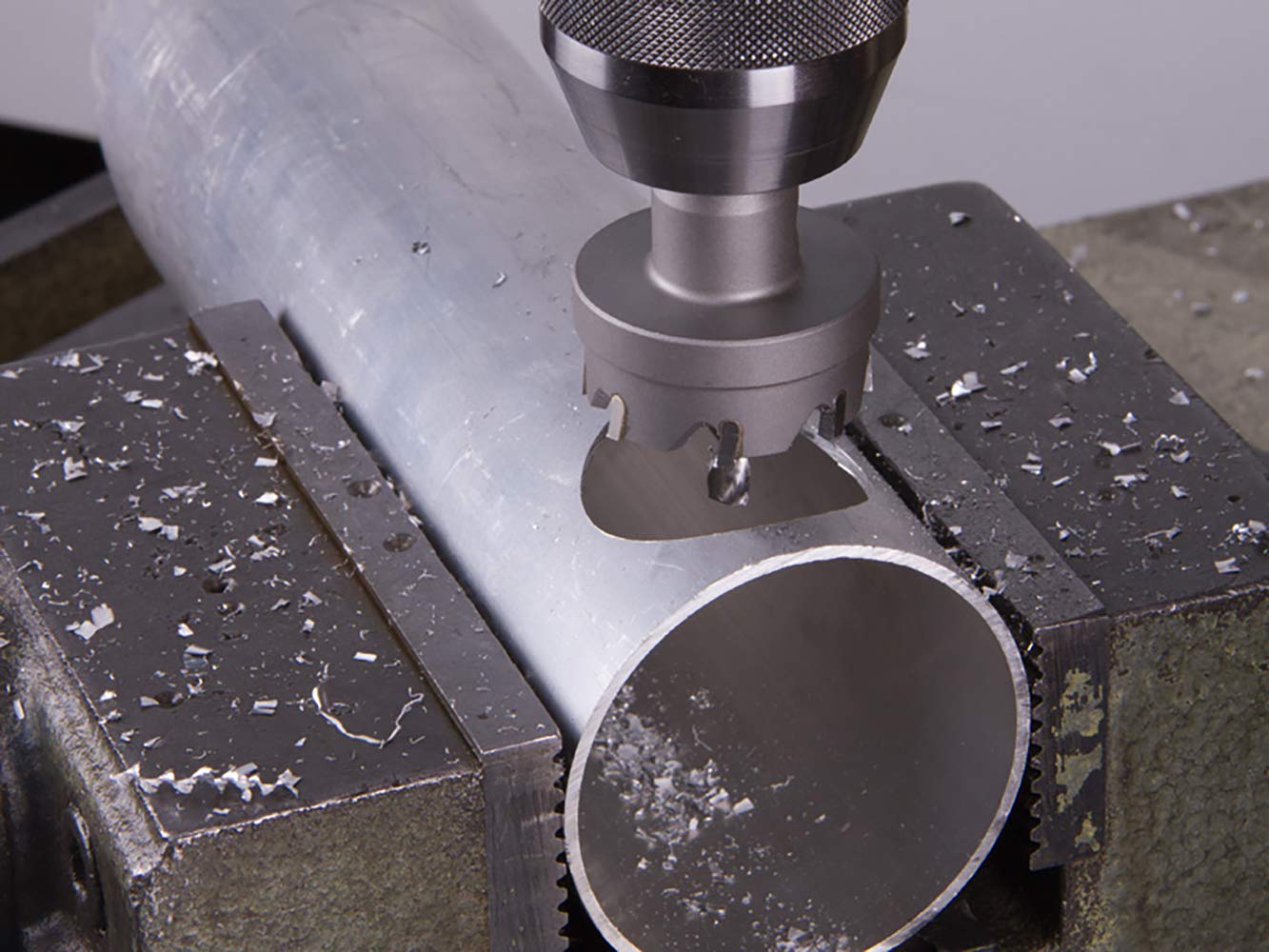 55mm TCT Hole Saw, 2-3/16” Cutting Diameter Tungsten Carbide Tipped Hole Cutter Opener, for Stainless Steel Metal Plate Aluminum
